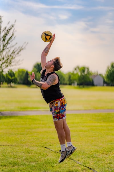 volleyball action photo