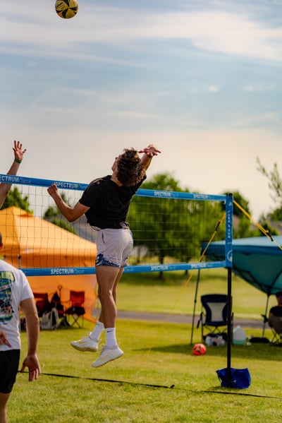 volleyball action photo