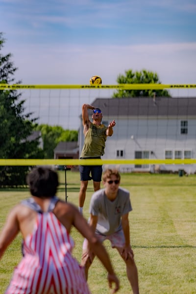 volleyball action photo