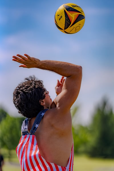 volleyball action photo