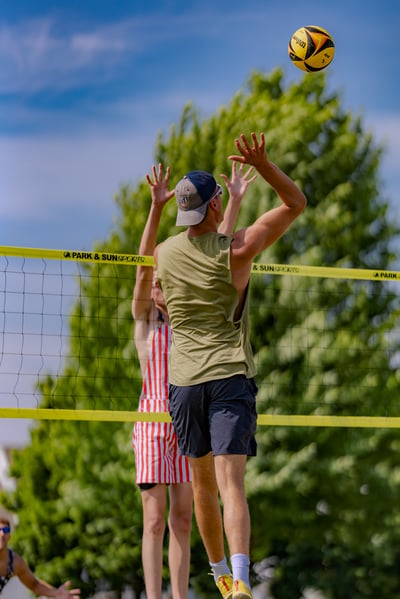 volleyball action photo