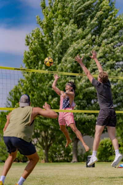 volleyball action photo