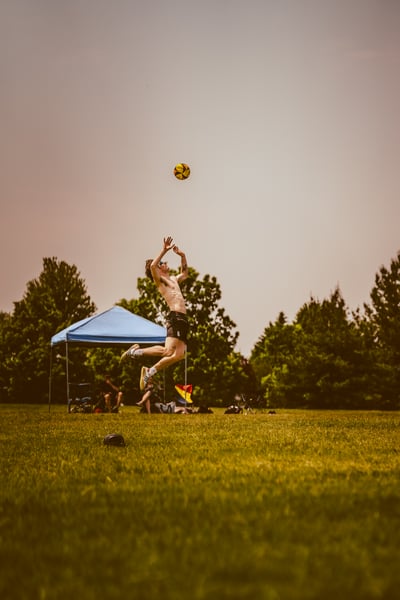 volleyball action photo