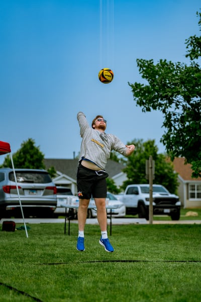 volleyball action photo