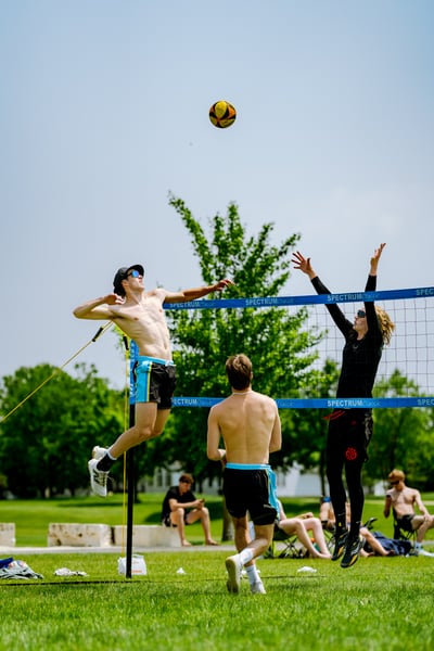 volleyball action photo
