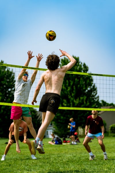 volleyball action photo