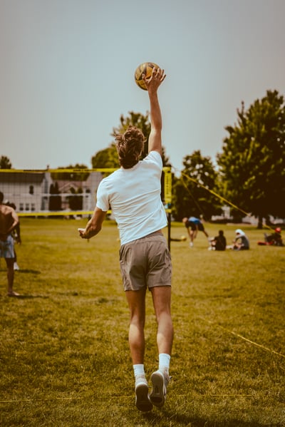 volleyball action photo