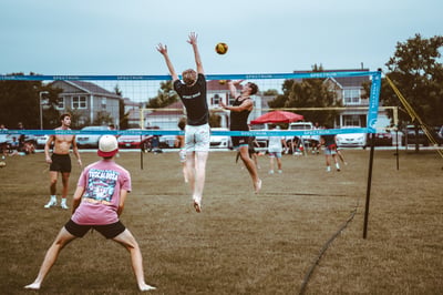 volleyball action photo