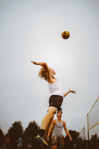 volleyball action photo
