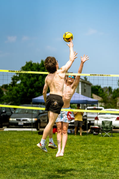 volleyball action photo