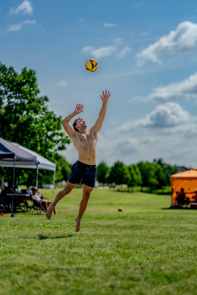 volleyball action photo
