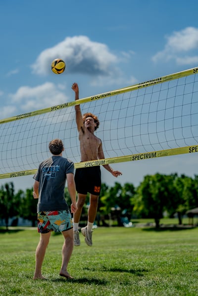 volleyball action photo