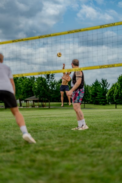 volleyball action photo