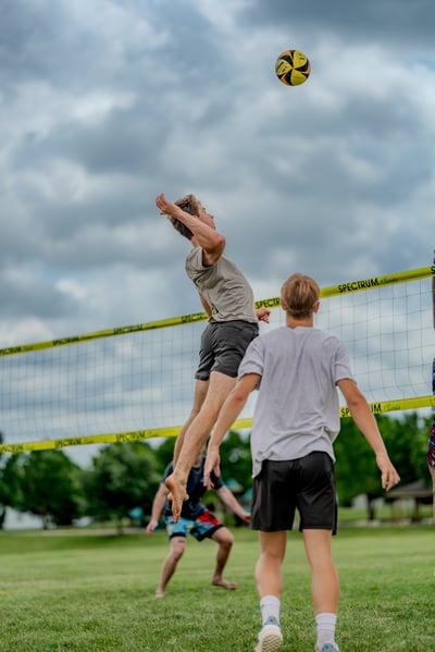volleyball action photo