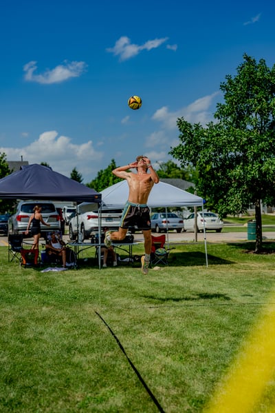 volleyball action photo