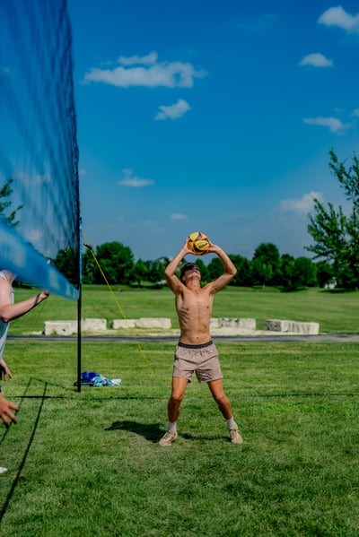 volleyball action photo