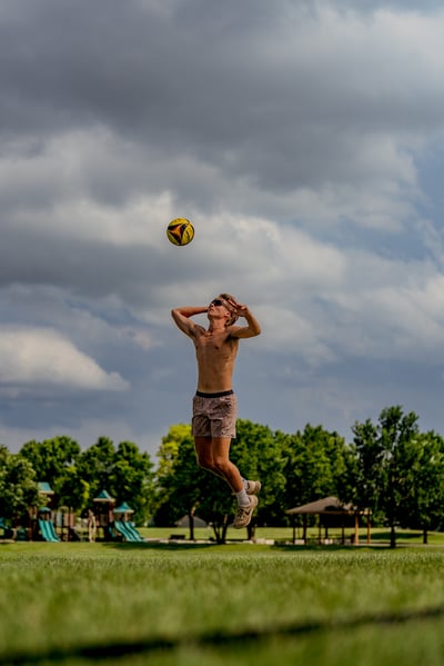 volleyball action photo