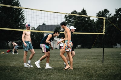 volleyball action photo