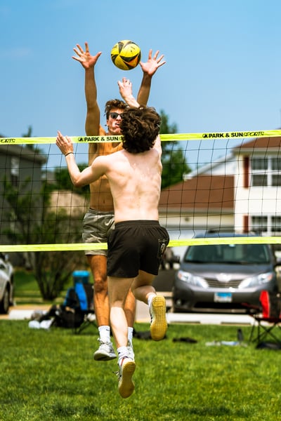volleyball action photo