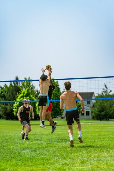 volleyball action photo