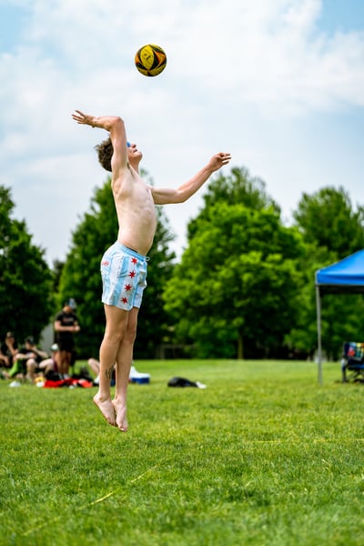 volleyball action photo