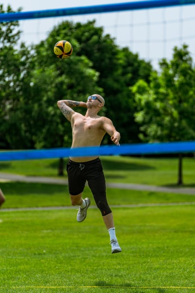 volleyball action photo