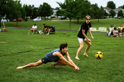 volleyball action photo