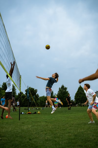 volleyball action photo